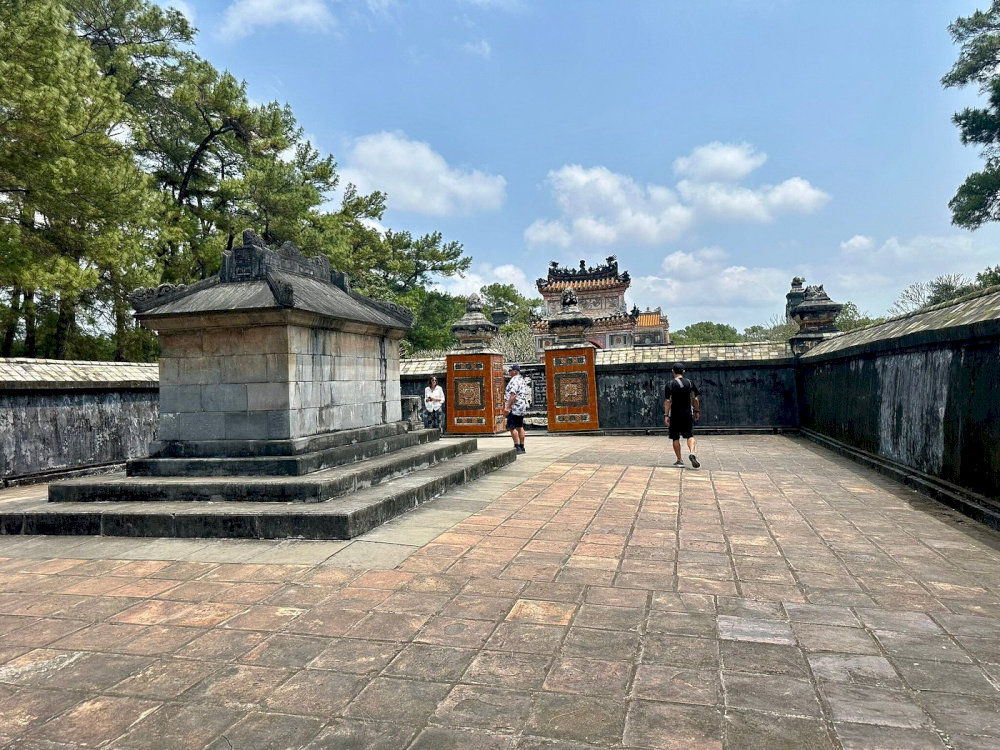 Visitors can experience the serenity of the tomb of Emperor Tu Duc